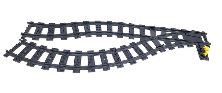 Lego Eisenbahn Schienen Wendeschleife für RC System 1 Weiche + 17 gebogene Gleise passend zu 60051,