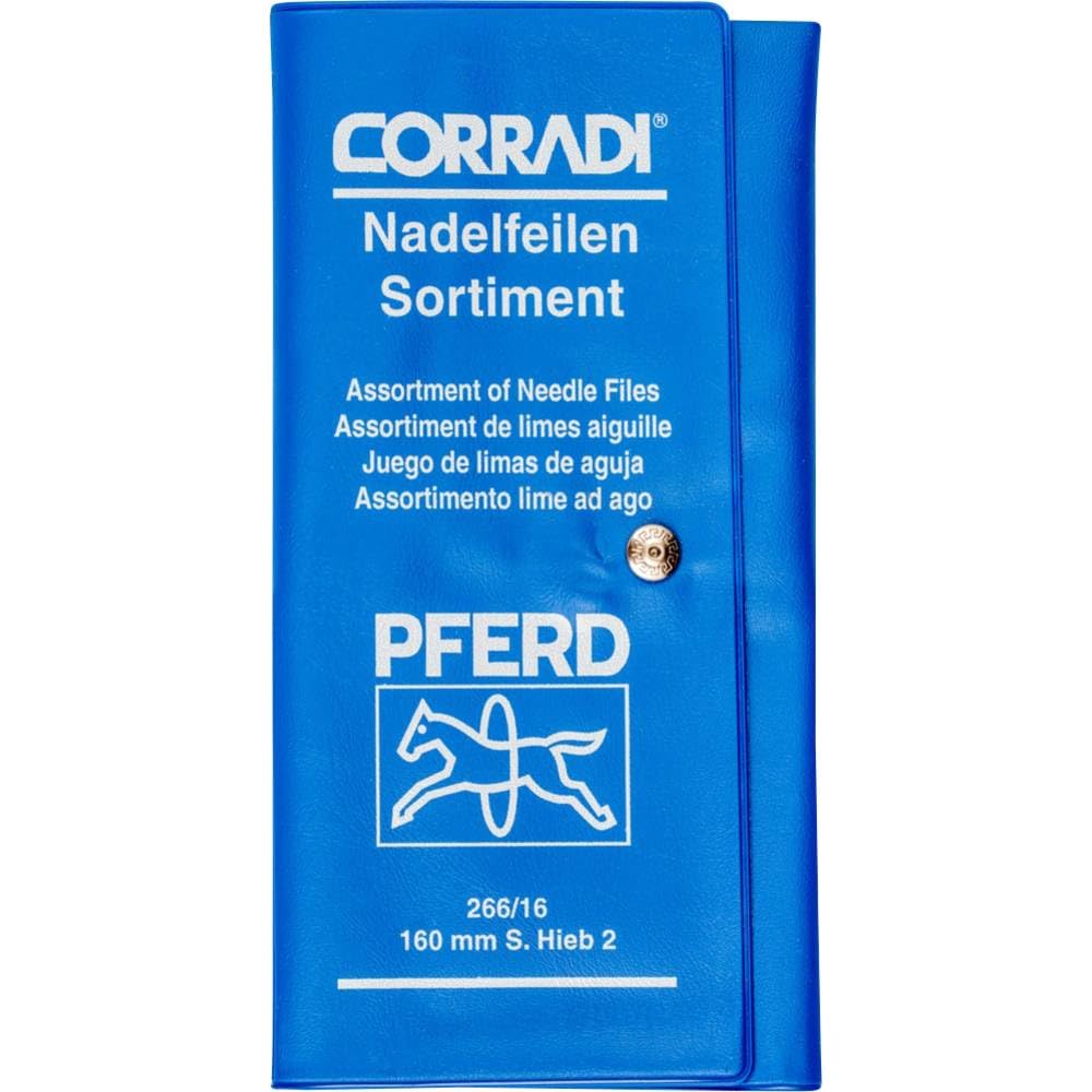 CORRADI-Nadelfeilen-Set, 12-teilig, Schweizer Hieb 2, 160mm, 12314084 – Für die mittelfeine Präzisio