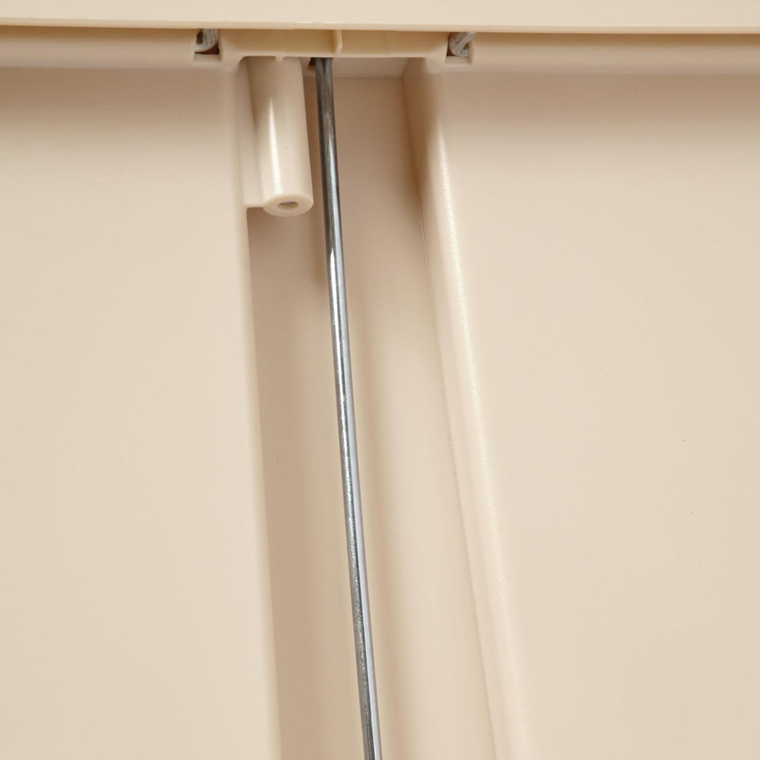 Rubbermaid Commercial Products Slim Jim 1883552 90 Litre Front Step Step-On Resin Wastebasket - Beig