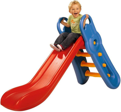 BIG - Fun-Slide - 152cm lange Rutschbahn, Nutzung für den Hausgebrauch, rot-blaue Rutsche für drinne
