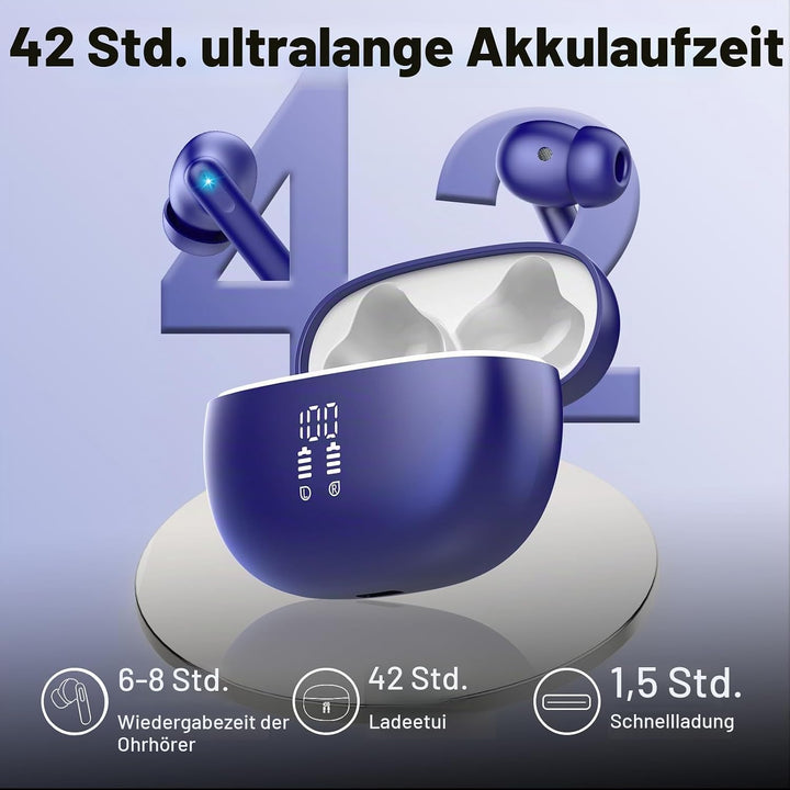 KI Kopfhörer Übersetzer, 42Std Bluetooth 5.4 Sprachübersetzer Kopfhörer mit 164 Sprachen, 7 Übersetz