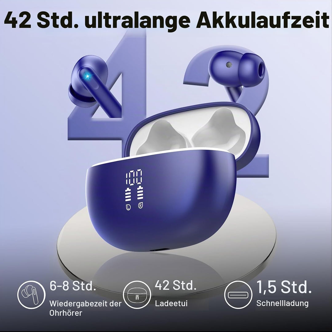 KI Kopfhörer Übersetzer, 42Std Bluetooth 5.4 Sprachübersetzer Kopfhörer mit 164 Sprachen, 7 Übersetz