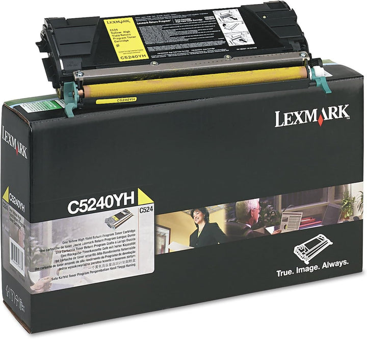 Lexmark C5240YH C524 Tonerkartusche 5.000 Seiten Return program, gelb, Gelb