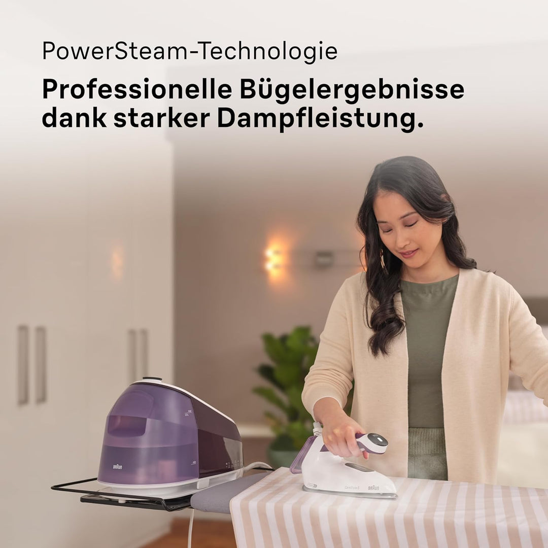 Braun Household CareStyle 5 IS5247 VI Dampfbügelstation - Dampfbügeleisen mit FreeGlide 3D Bügelsohl