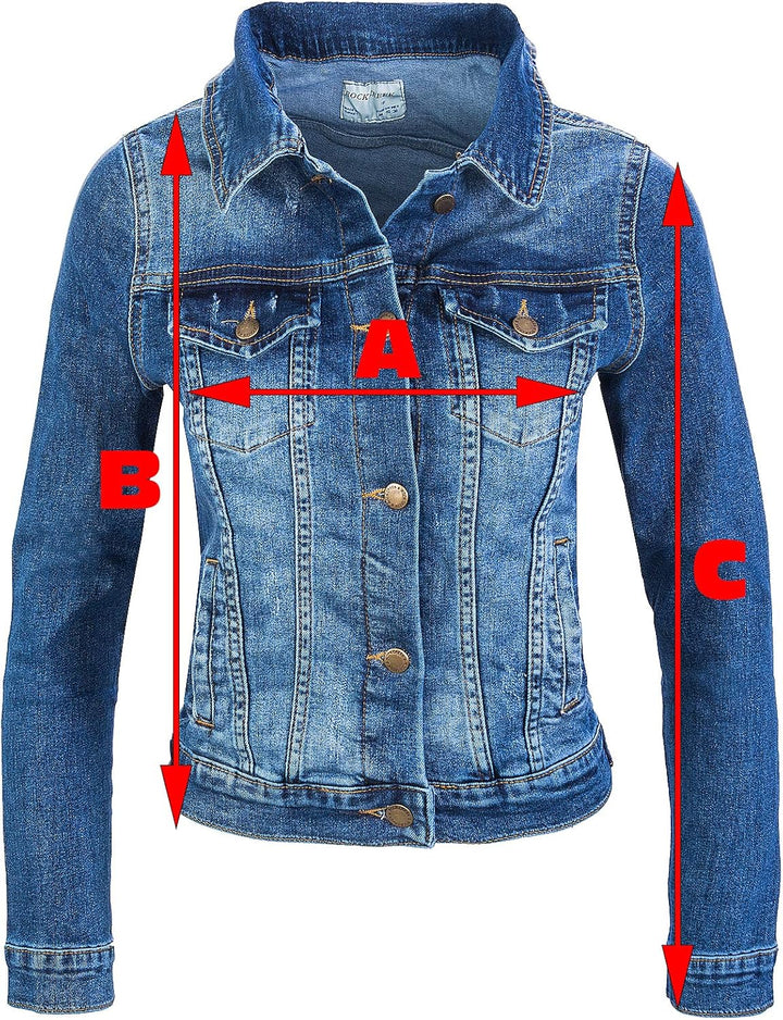 Rock Creek Damen Jeans Jacke Übergangs Jacke D-401