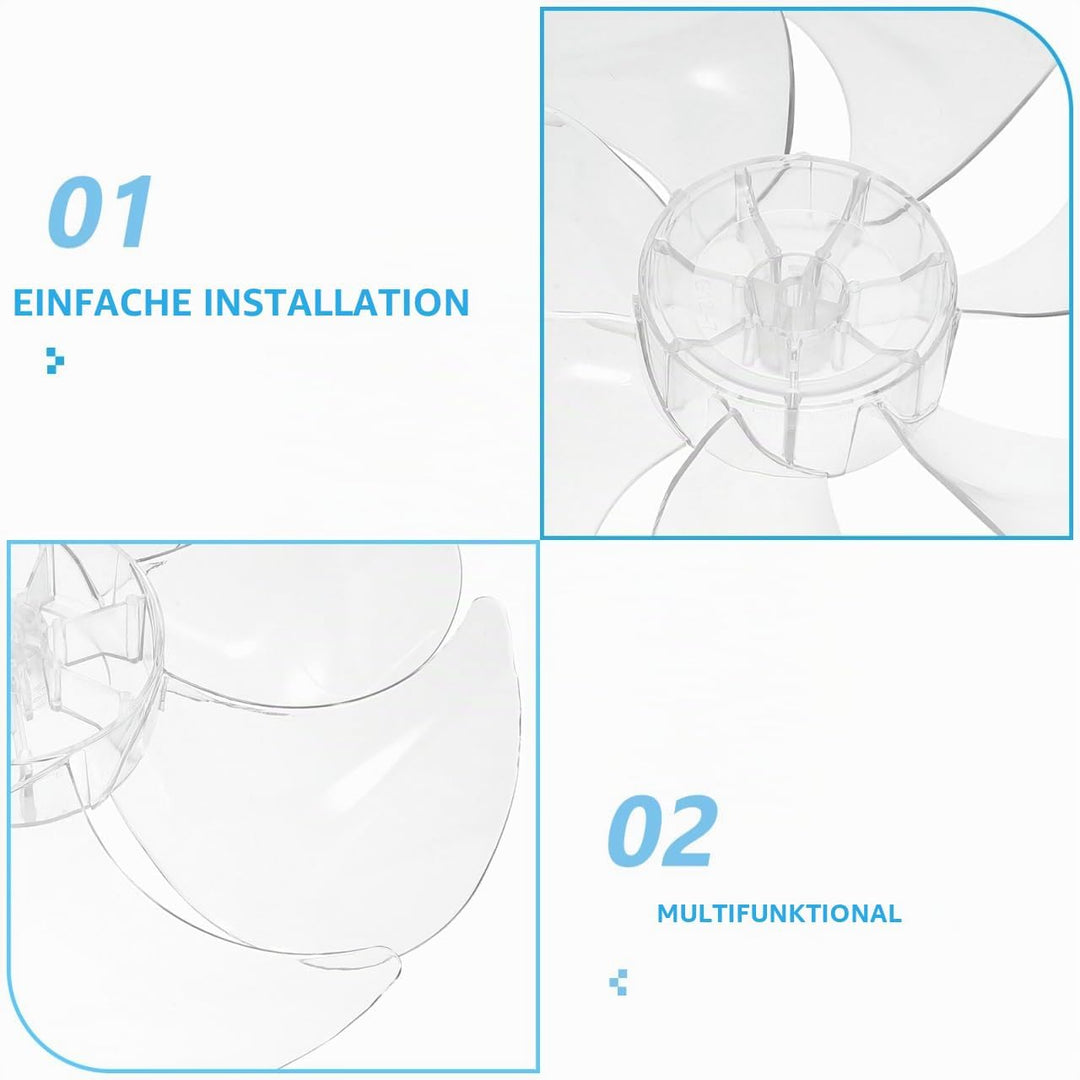 BESTOYARD Universeller Ersatz StandventilatorflüGel Und TischventilatorflüGel Aus Kunststoff 12 Zoll