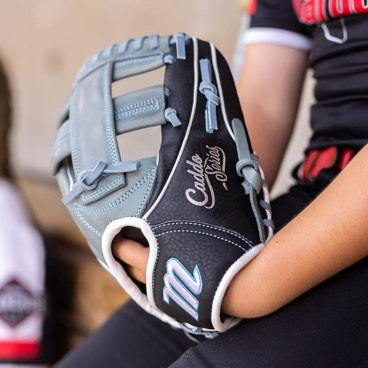Marucci Youth Caddo Fastpitch Glove Series, 11 - GRAU/COLUMBIA BLUE