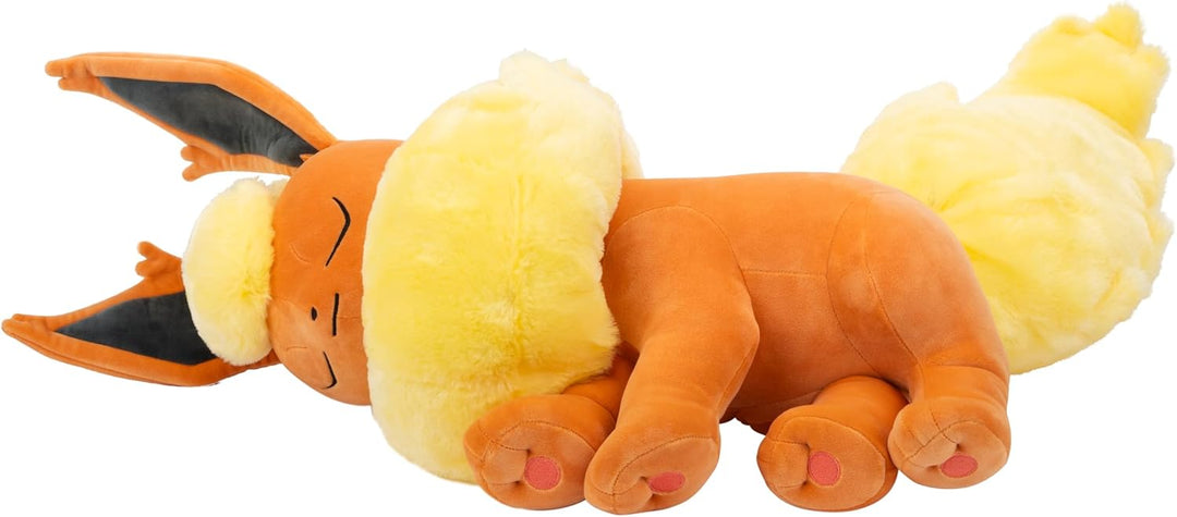 Pokémon Sleeping Plush 45cm Flareon - Orange/Yellow - Official Pokemon Stuffed colectible Toy for Ch
