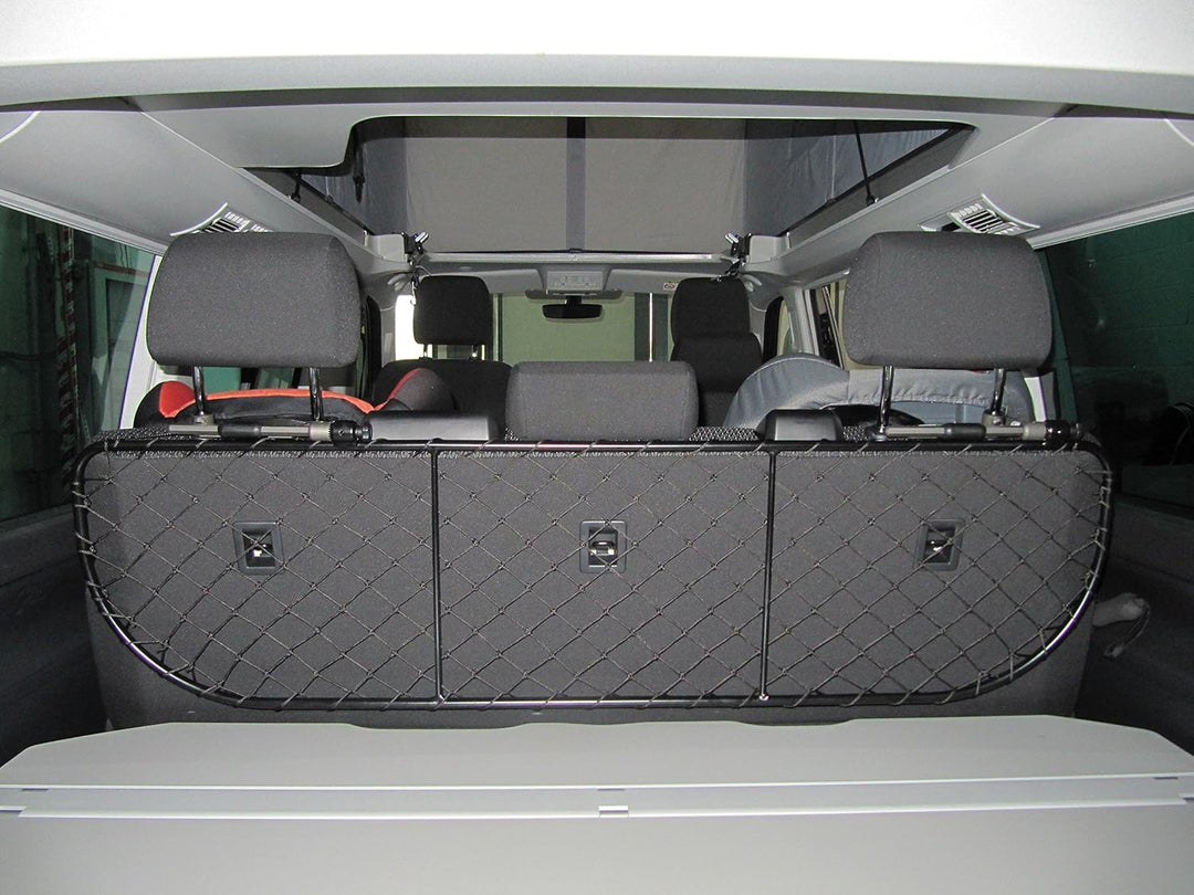 ERGOTECH Trennnetz Trenngitter für Volkswagen Multivan T6, RDA65-XL16 kvw012, für Hunde und Gepäck
