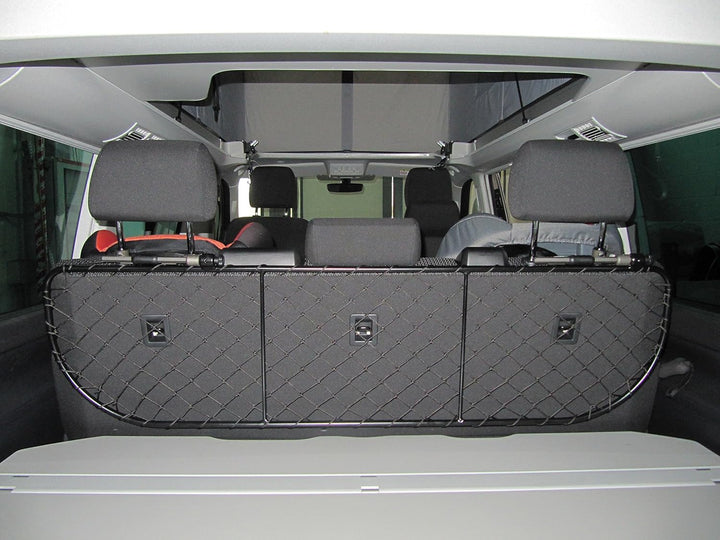 ERGOTECH Trennnetz Trenngitter für Volkswagen Multivan T6, RDA65-XL16 kvw012, für Hunde und Gepäck