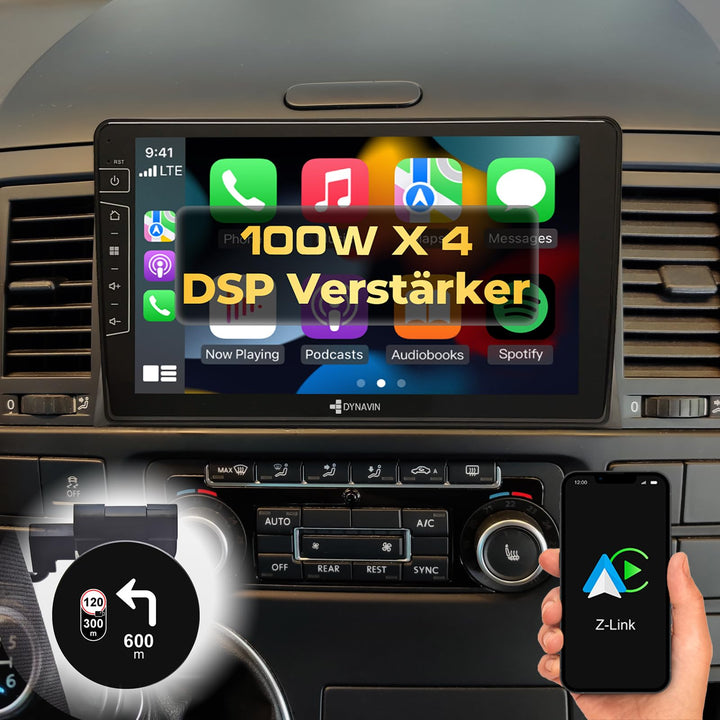 DYNAVIN Android Autoradio Navi für VW T5 Multivan California, 9 Zoll Radio mit Wireless Carplay und