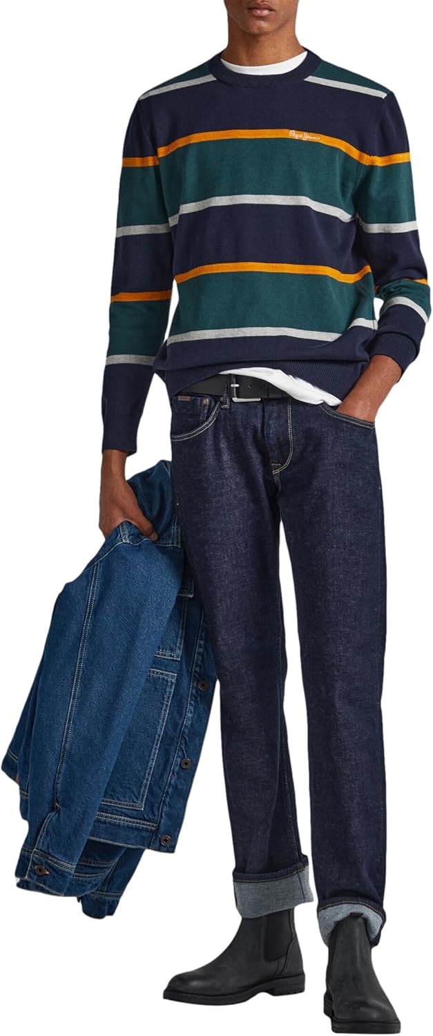 Pepe Jeans Herren Sylvester Pullover XL Blau (Dulwich), XL Blau (Dulwich)