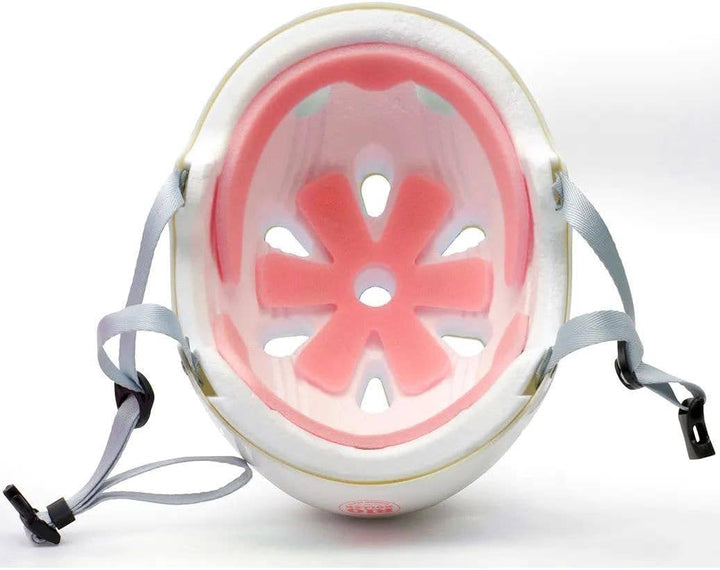 Rio Roller Script Helm, Unisex, für Erwachsene, Unisex-Erwachsene 57/59 cm Weiss, 57/59 cm Weiss