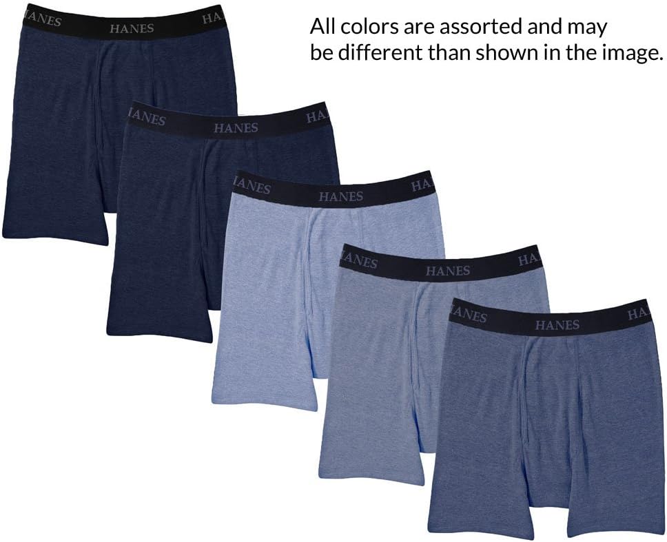 Hanes Mens Retroshorts (5er Pack) S Blau, S Blau