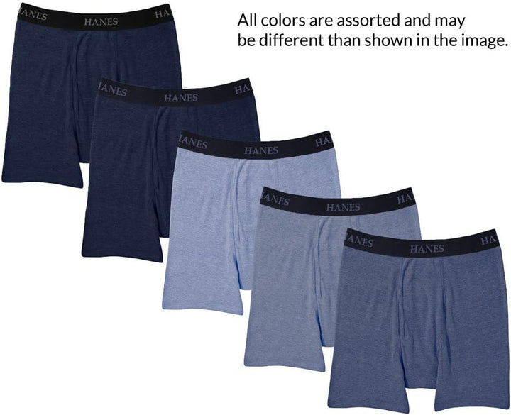 Hanes Mens Retroshorts (5er Pack) S Blau, S Blau