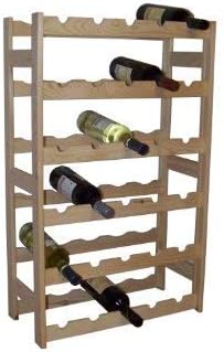 MODO24 Weinregal, Holz, unbehandelt, 53 x 25 x 86 cm,