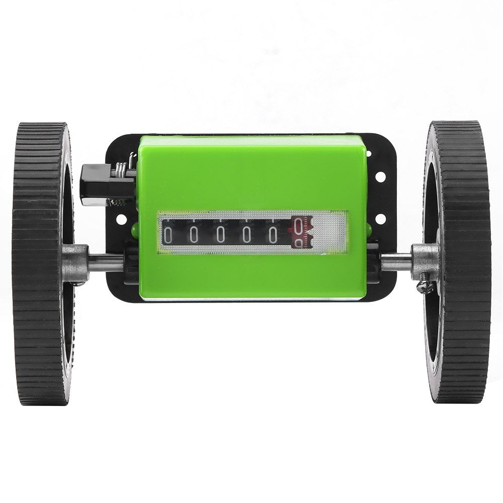 Roller Type Meter Counter, 6 Digit Meter Rollen Mechanischer Längenzähler zum Messen von Textilien,