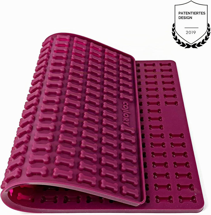Collory® Mini Knochen (2cm) Silikon Backmatte, Backform für mini DIY Hundekekse und Leckerlis, Knoch