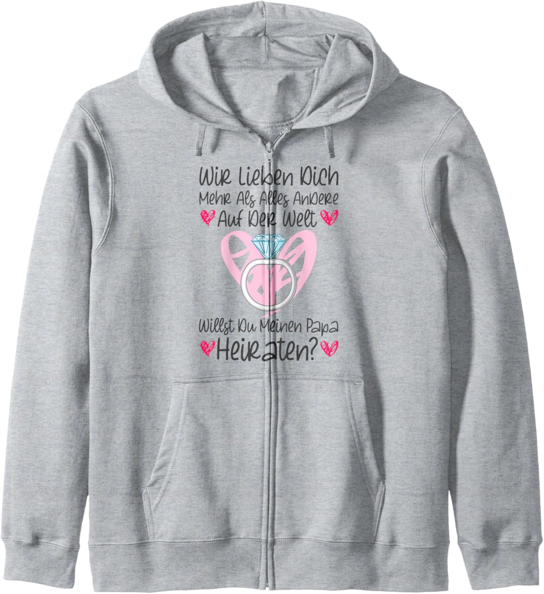 Hochzeitsantrag Heiratsantrag Willst Du Mein Papa Heiraten Kapuzenjacke