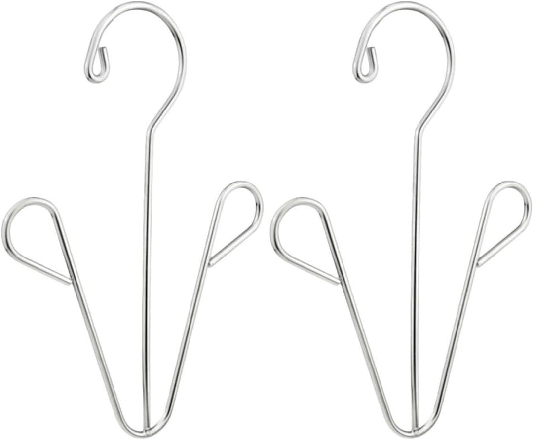Toddmomy Schuhtrockner zum Aufhängen 4 Stück aus Edelstahl in Silber Leichter Schuhständer Platzspar