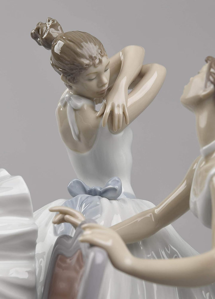 LLADRÓ Figur Ballettstunde. Limitierte Auflage. Ballerina. Porzellan.
