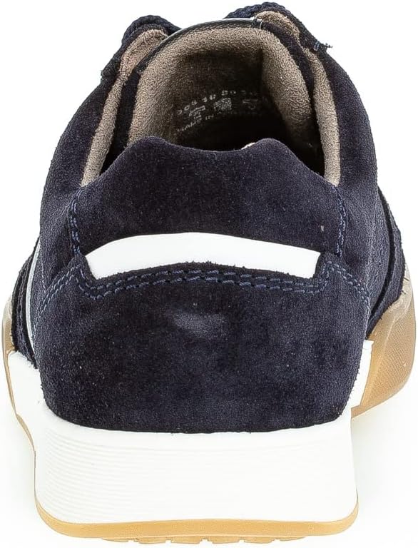 Pius Gabor Herren Sneaker Low,Halbschuhe,zertifiziertes Leder,Wechselfussbett 44.5 EU Blau Midnight,