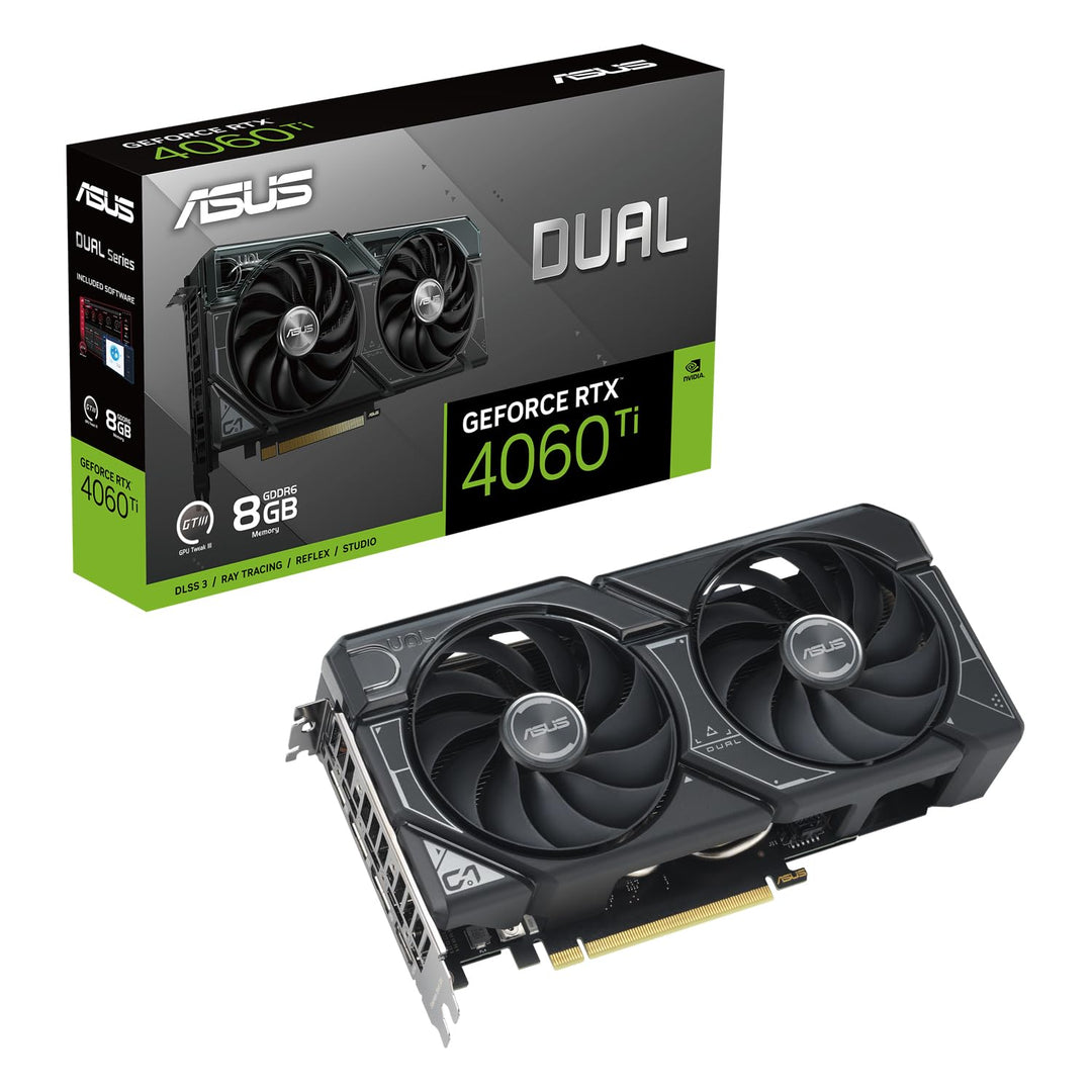 ASUS Dual GeForce RTX 4060 Ti OC Edition 8GB GDDR6 Gaming Grafikkarte schwarz (Nvidia GeForce RTX406