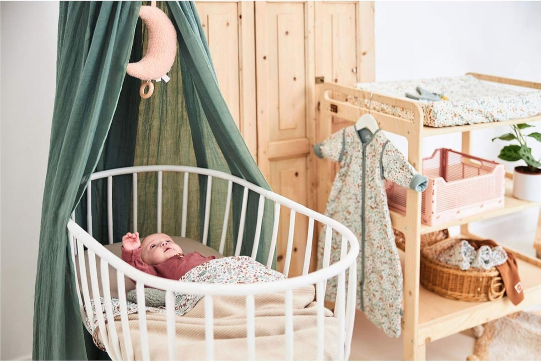 Jollein Betthimmel ash green Baldachin grün 155 cm für Kinder- & Babybett | 002-001-00095