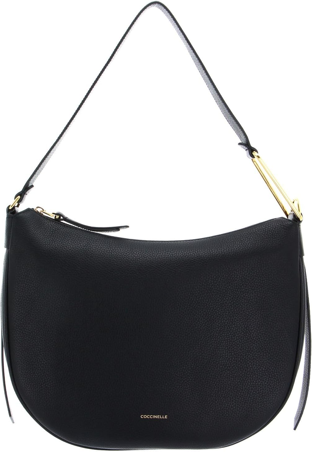 Coccinelle Priscilla Schultertasche Leder 30 cm Noir, Noir