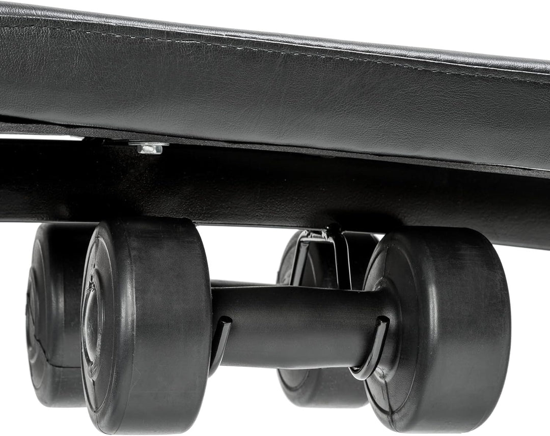 tectake Bauchtrainer 129 x 70 x 55 cm, multifunktionale Sit-up Bank aus Stahl, 5-fach höhenverstellb