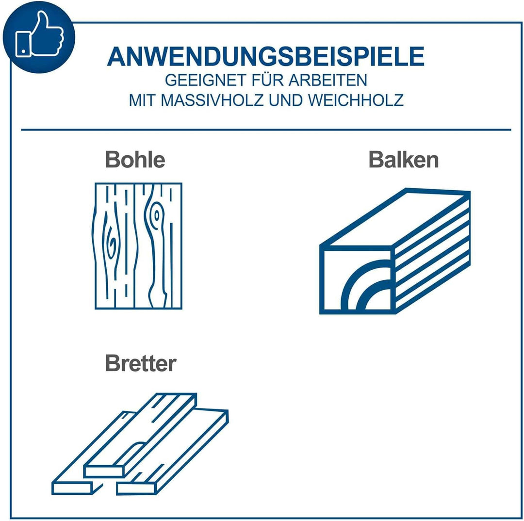 Scheppach Dickenhobelmaschine PLM1800 | 1500W Leistung | 2 Hobelmesser | Drehzahl Hobelwelle 8500 mi