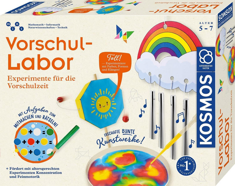 KOSMOS 602383 Vorschul-Labor - Experimente für Vorschulzeit, Experimentierkasten für Kinder ab 5 Jah