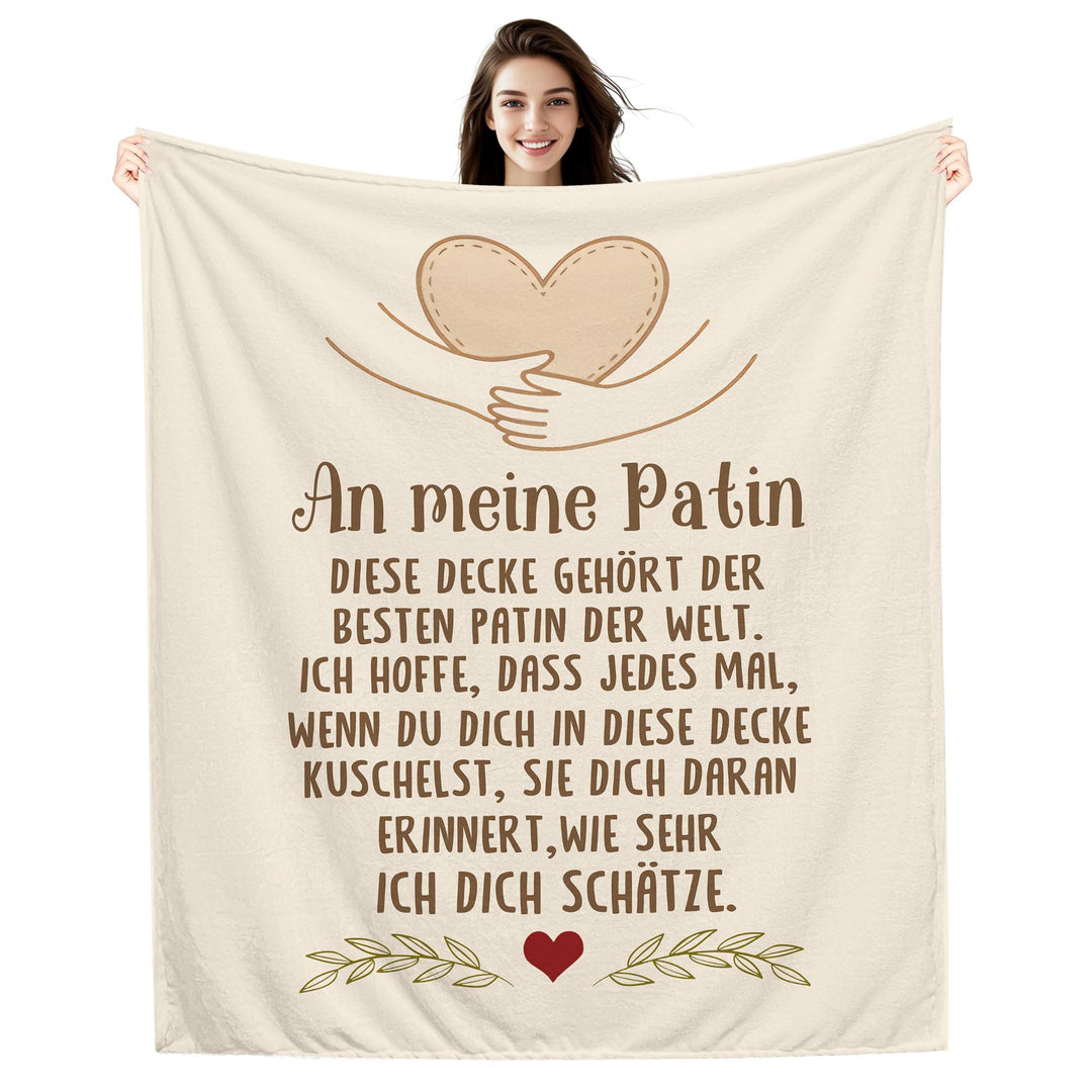 Amorea An Meine Patin Ich hoffe DASS jedes Mal wenn du Dich in Diese Decke kuschelst sie Dich daran