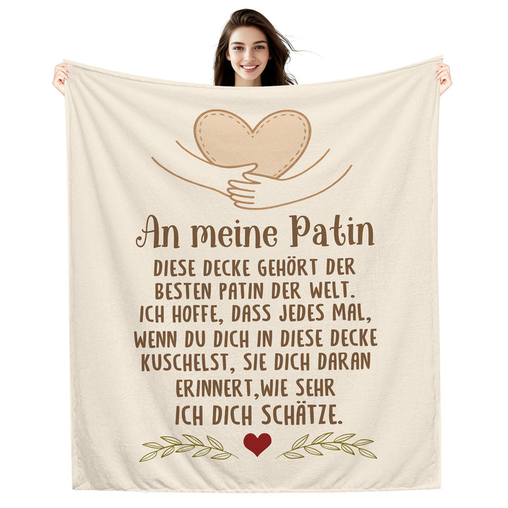 Amorea An Meine Patin Ich hoffe DASS jedes Mal wenn du Dich in Diese Decke kuschelst sie Dich daran