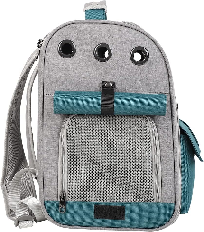 Transporttasche für Haustiere Katzen Hunde 10kg, Tragbare Rucksack Grosser Geräumig 4 Eintritt Top Ö