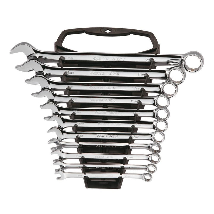 SATA ST09022SJ Ringmaulschlüssel-Set, metrisch, verchromt, 8 mm bis 22 mm, 11-teilig Metric 11-teili