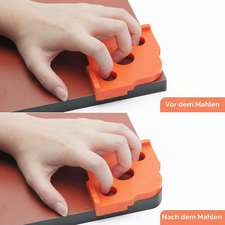 Abrundfräsen Vorlage Radius Vorrichtung Fräserschablonen Eckradiusfrässchablonen ABS + CNC Hochhärte