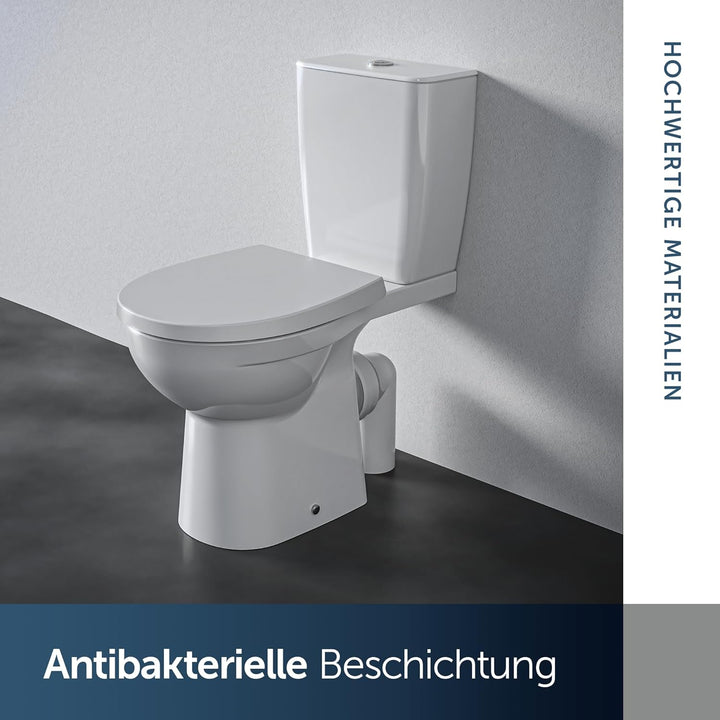 Ideal Standard Universal WC-Sitz mit Absenkautomatik (Softclose), Abnehmbarer Toilettensitz in ovale