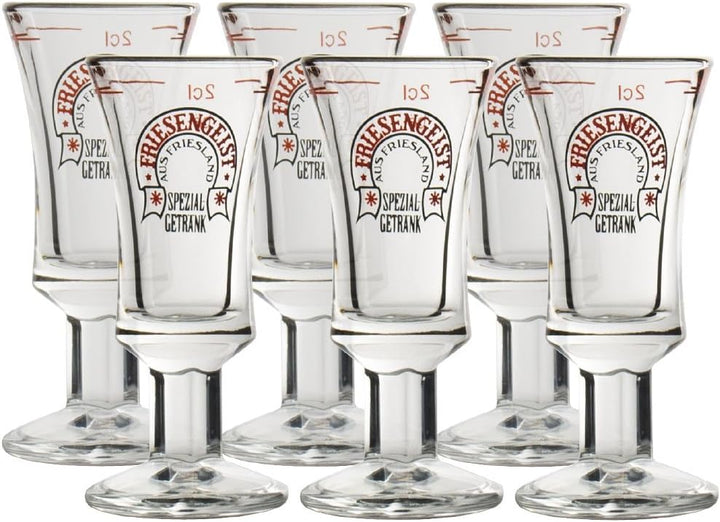 Friesengeist mit Eichstrich 2 cl 6 Stück