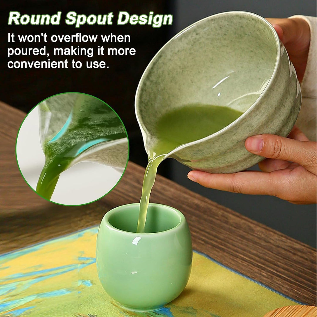 Matcha Tea Set,7 Piece Matcha Besen Set, with Matcha Whisk, Broom,Matcha Schale,Matcha Bowl with Spo