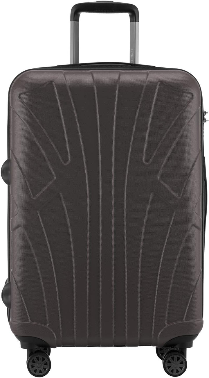 SUITLINE 3er Koffer-Set Trolley-Set Rollkoffer Hartschalen-Koffer Reisekoffer, TSA, (55 cm, 66 cm, 7