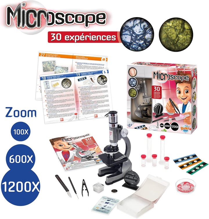 BUKI MS907B - Mikroskop 30 Experimente Single, Single
