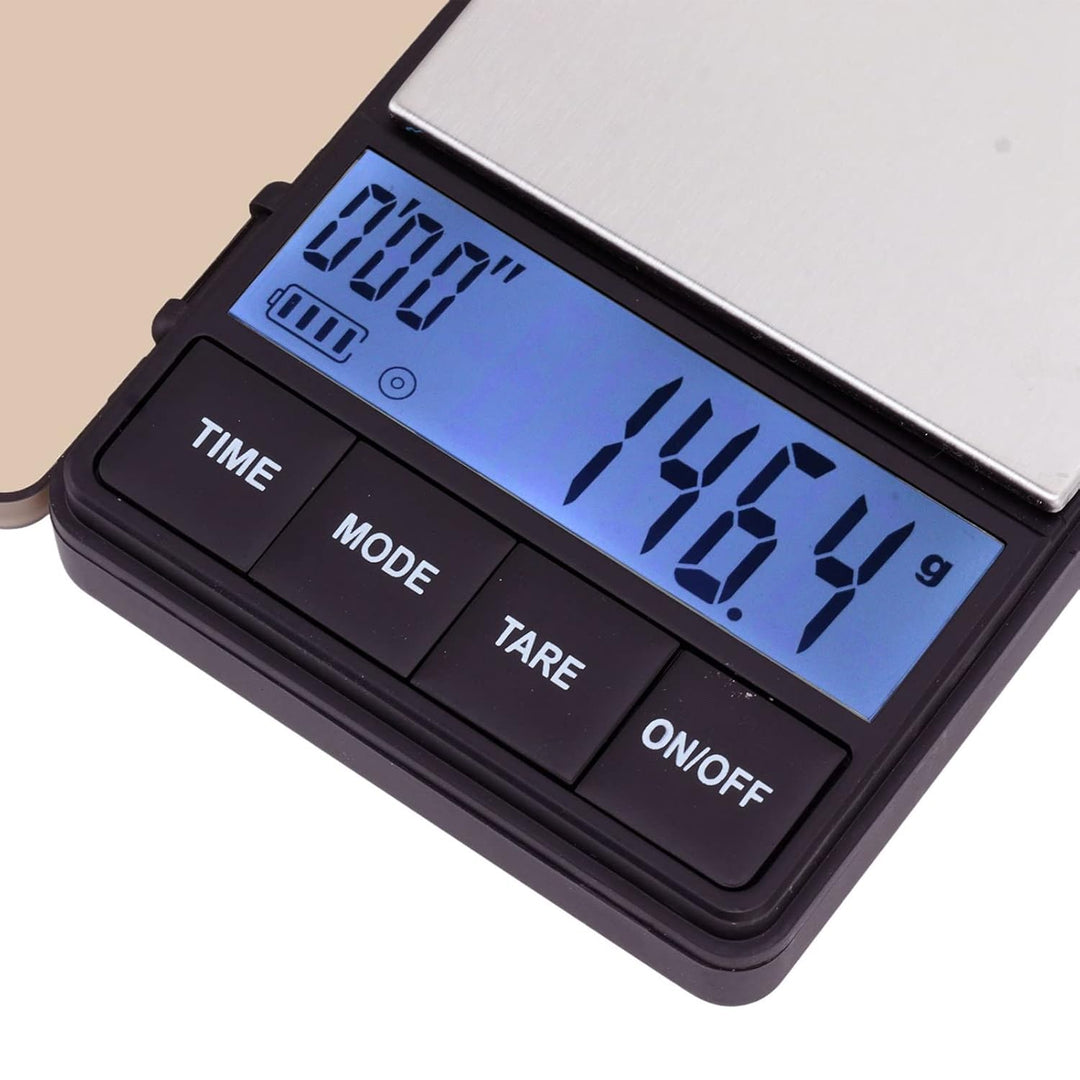 Digitale Kaffeewaage mit Timer, 0.1g Genauigkeit Espresso Waage mit Hochempfindlicher Sensor, Kaffee