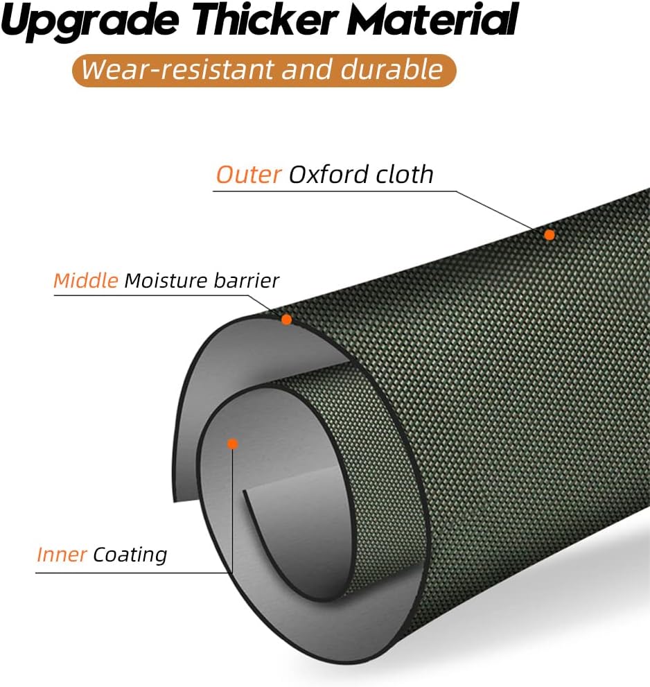 KONLLEN 3x4 4x5 Oxford Cloth Billard-Hüllen Prairie Pool Queue Case Tragetasche mit hoher Kapazität