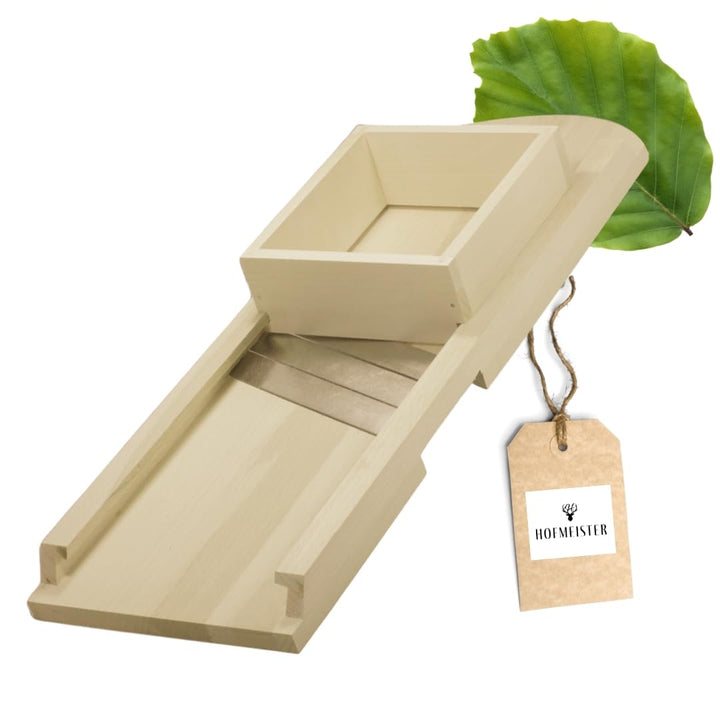 HOFMEISTER® Krauthobel, 65 cm, sicheres Schneiden von Krautköpfen & Gemüse dank beweglichem Schlitte