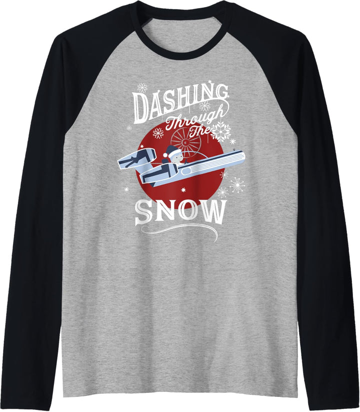 Star Wars Luke Dashing Through Snow Christmas Raglan