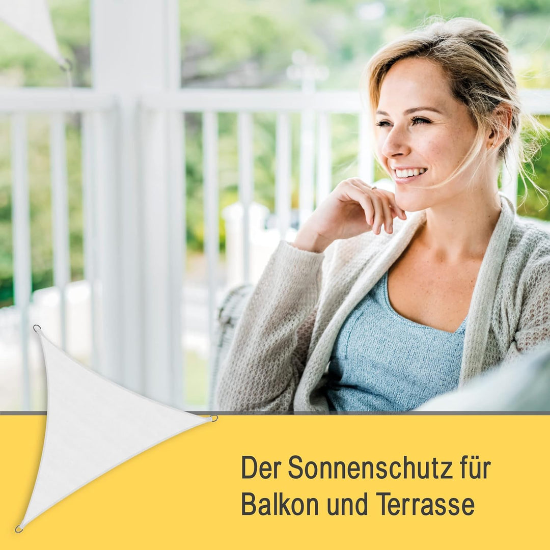 Sol Royal Sonnensegel dreieckig Wasserdicht 3,6x3,6x3,6m Terrasse – Sonnensegel Balkon Segeltuch UV
