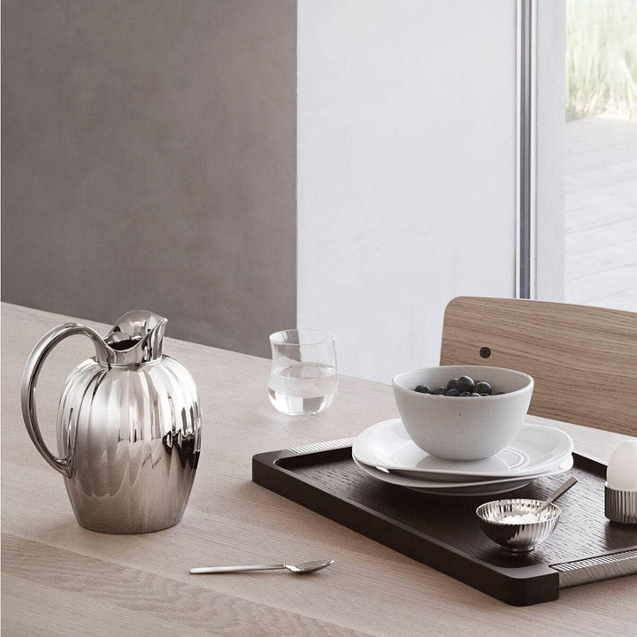Georg Jensen Bernadotte Tray Wood & Stainless Steel Räuchereiche-holz/Edelstahl, Räuchereiche-holz/E