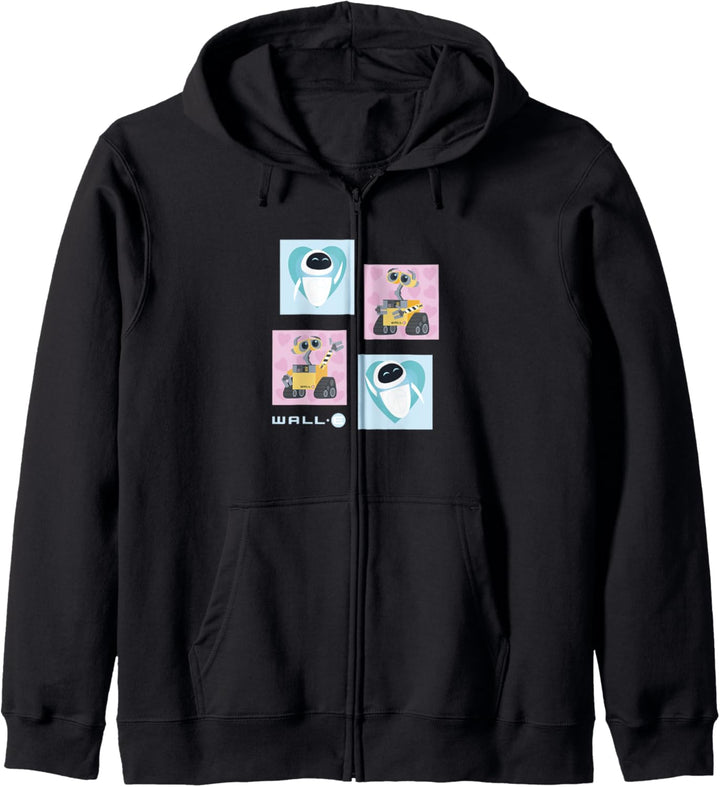 Disney Pixar Wall-E & EVE Portrait Panel Logo Kapuzenjacke