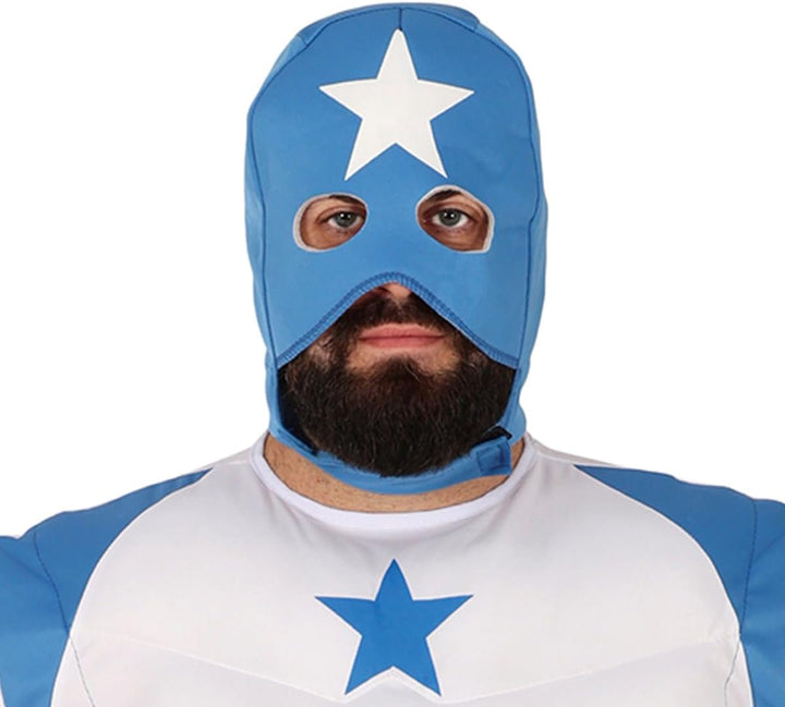 FIESTAS GUIRCA | Superstar Kostüm für Erwachsene - Shirt, Maske und Hose - Superhelden- und Schurken